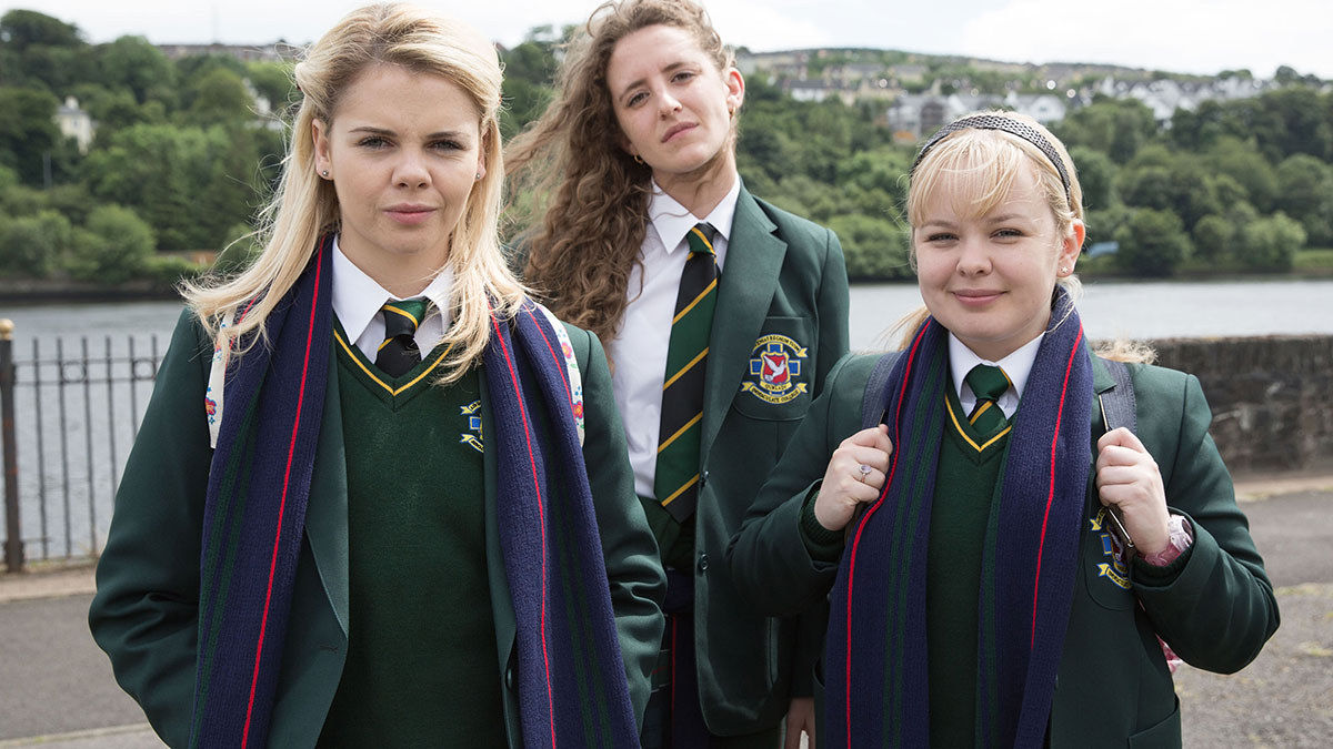 The cast of Derry Girls