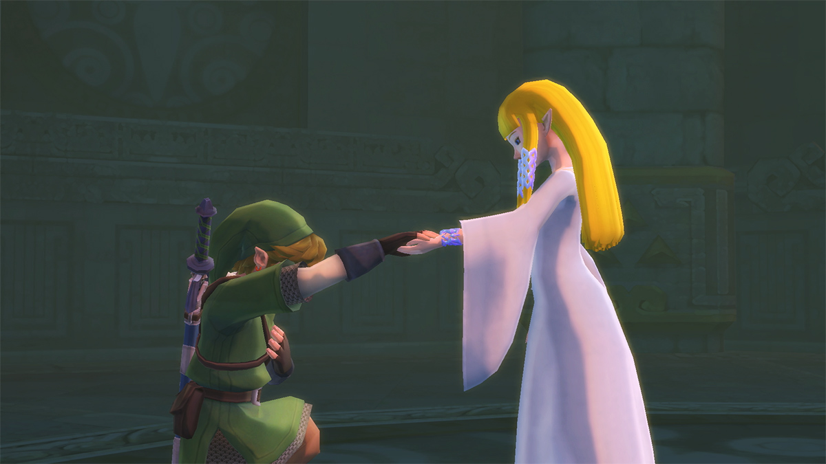 Link and Zelda in Skyward Sword HD