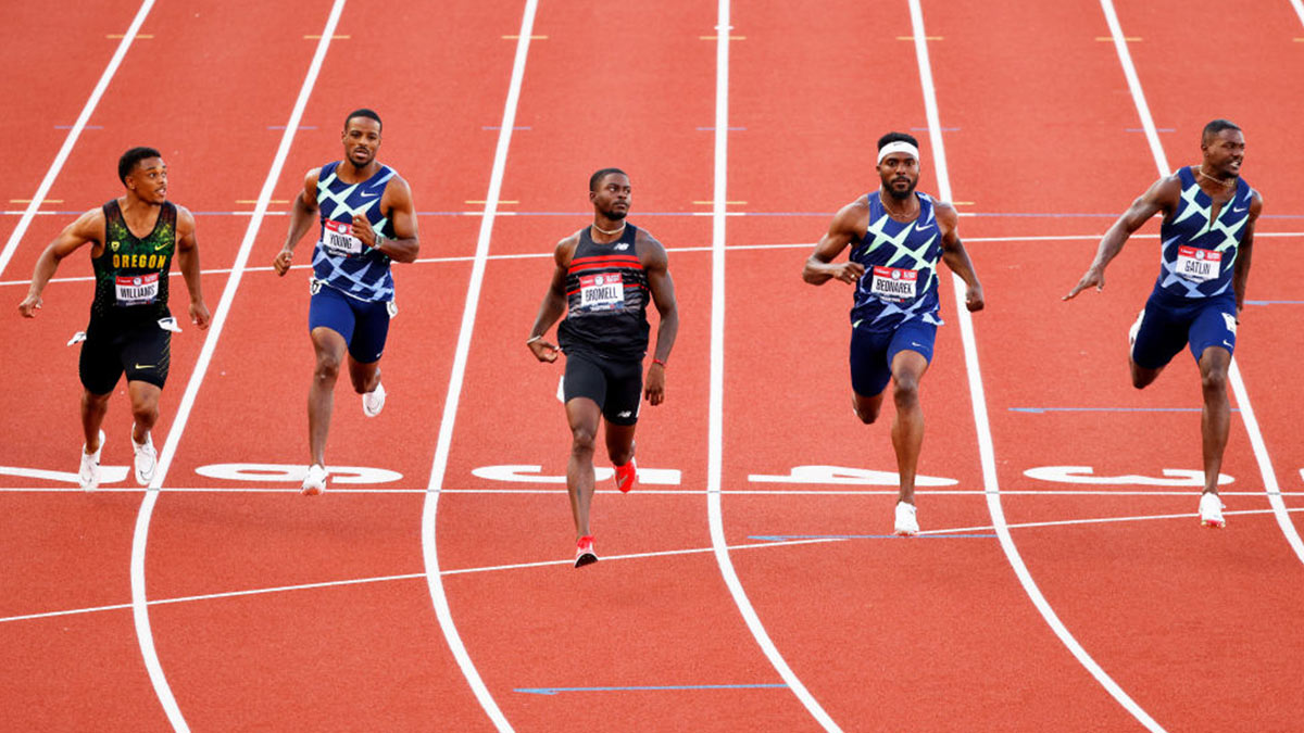 The men's 100 metre sprint at the Olympic Games