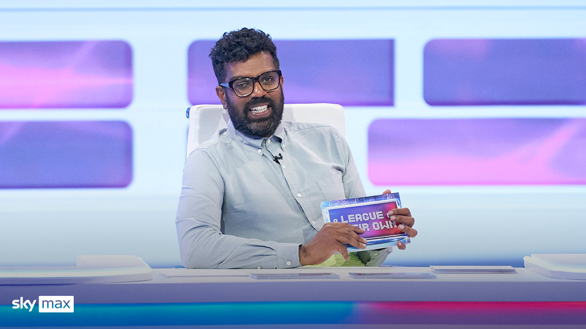 Romesh Ranganathan in A League Of Their Own on Sky Max