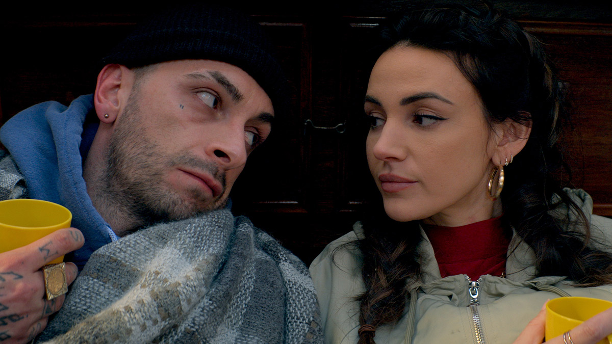 Joe Gilgun and Michelle Keegan in Brassic series 3