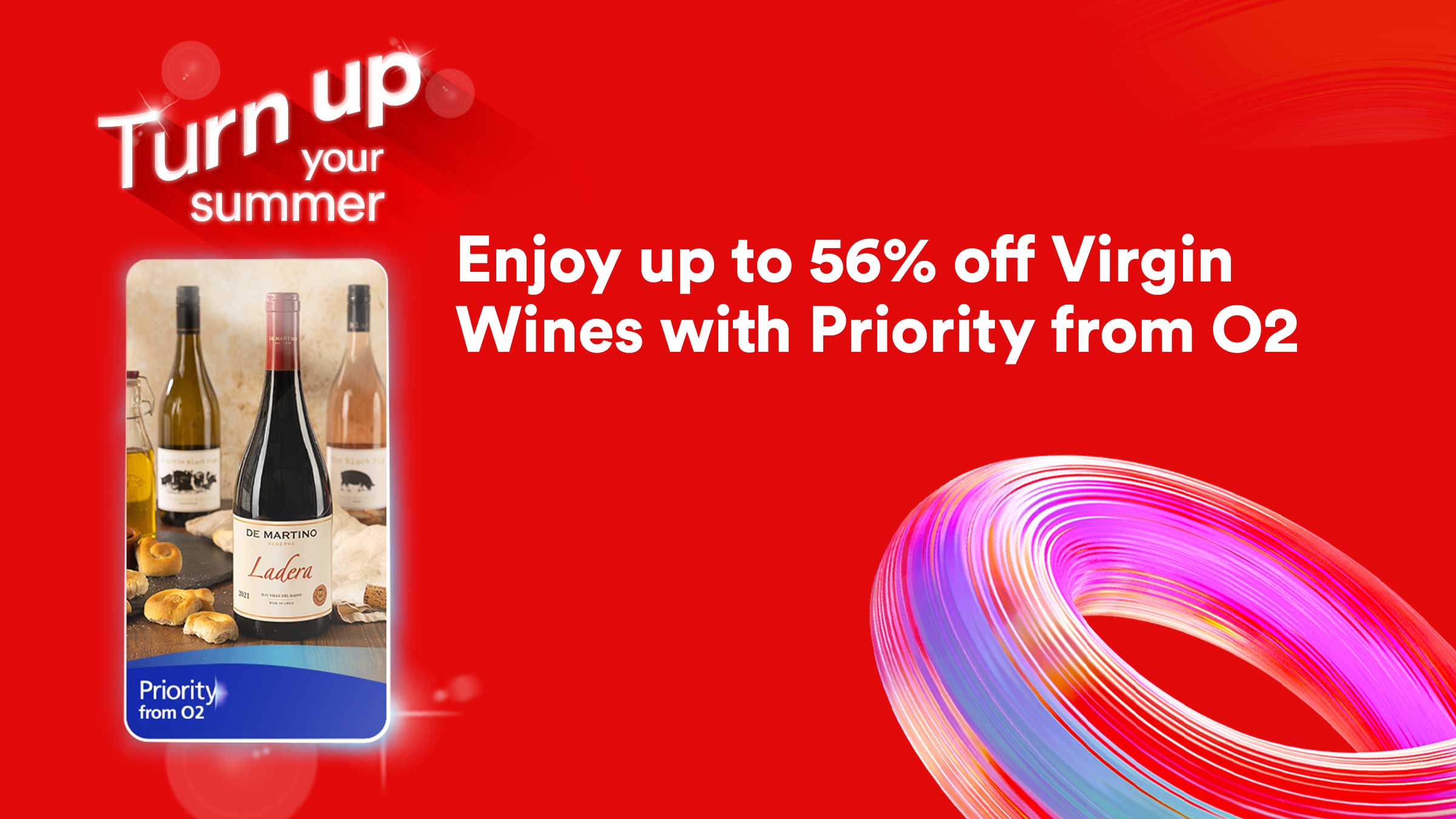 Save money on Virgin Wines this summer with Priority from O2 Virgin Media