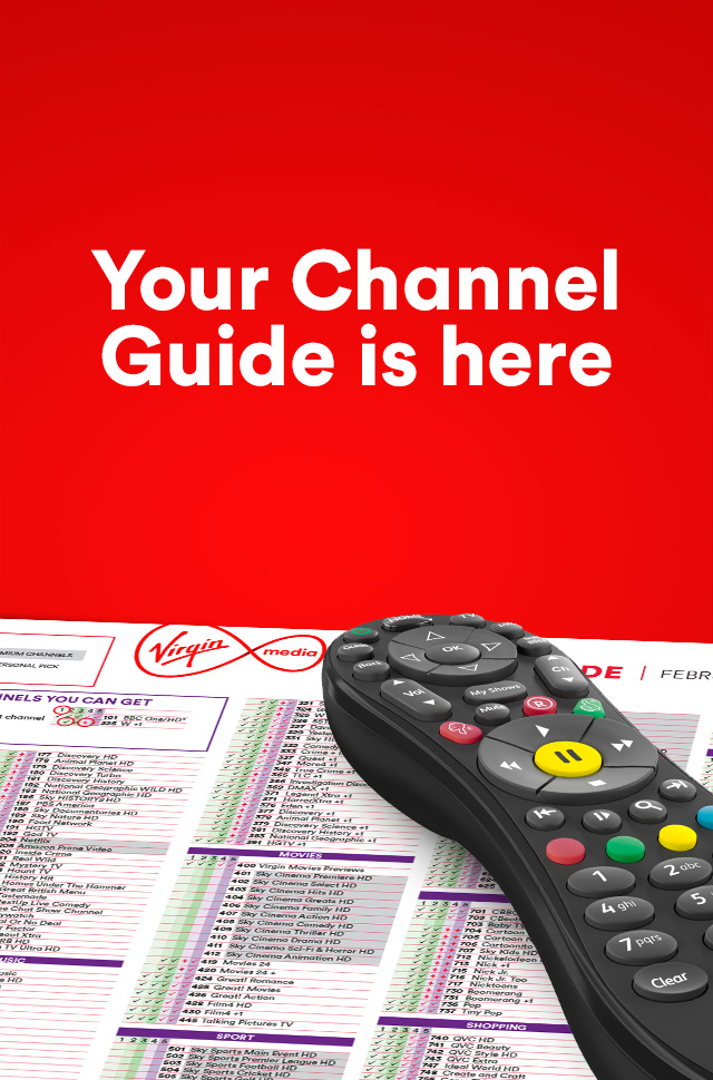Virgin TV channel guide