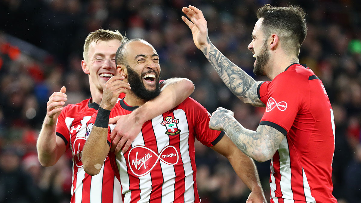 Southampton players celebrating