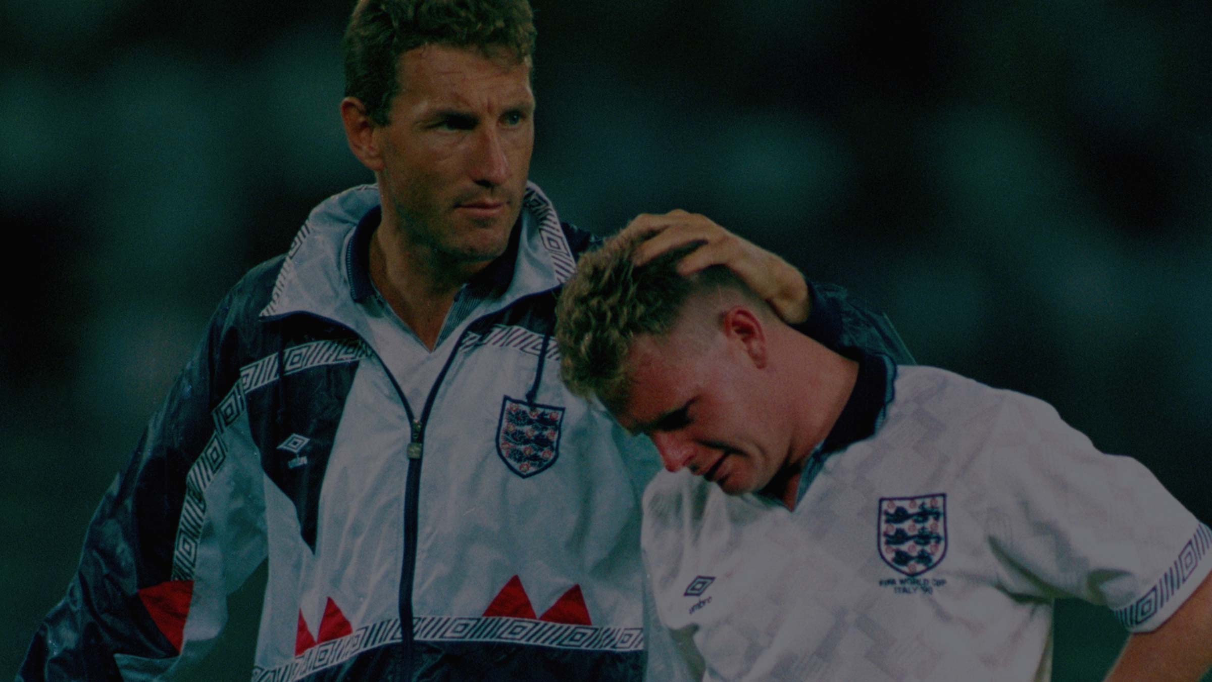 A crying Paul Gascoigne