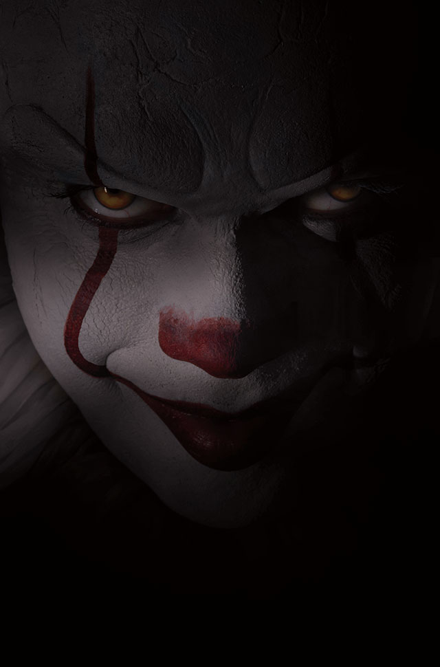 Bill Skarsgard as Pennywise the clown in It