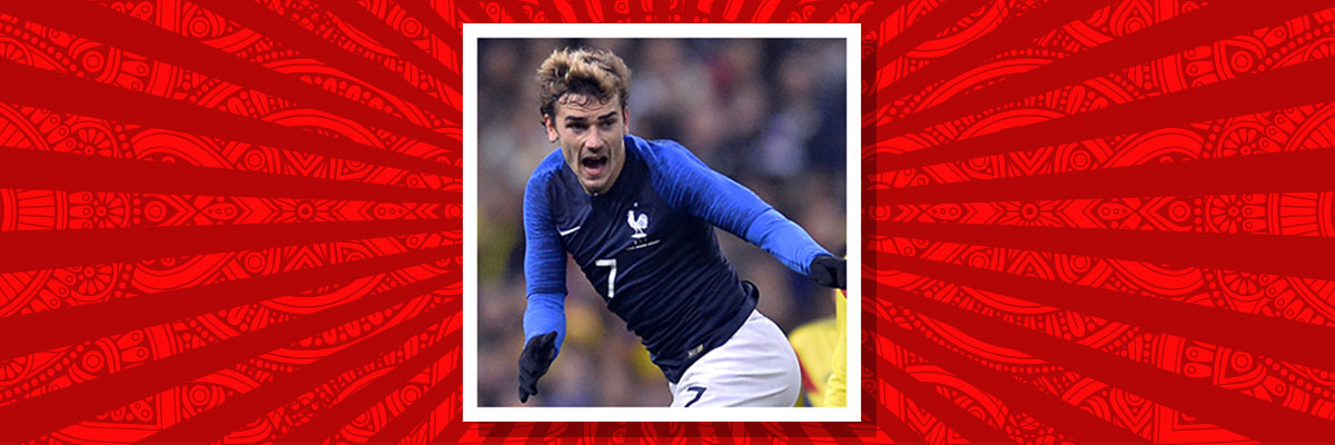 Antoine Griezmann playing for France
