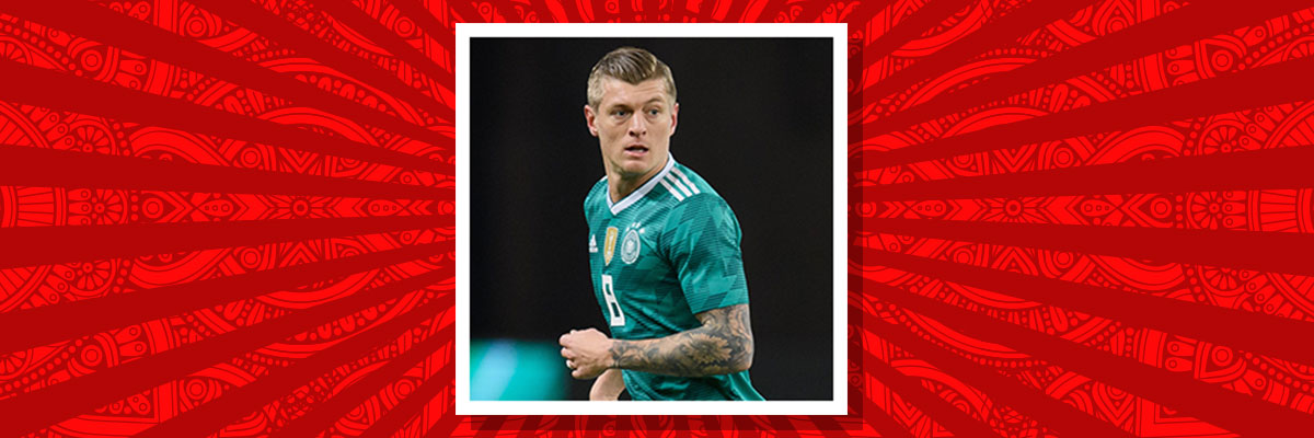 Toni Kroos playing for Germany
