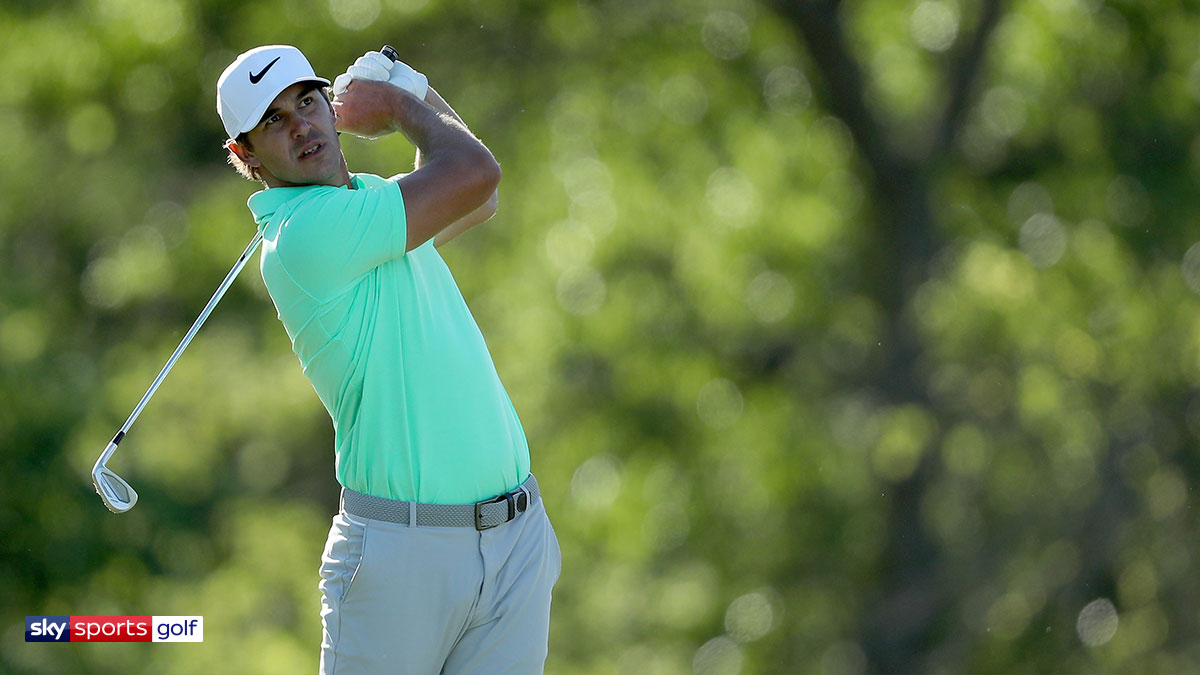 Brooks Koepka playing at the 2017 US Open