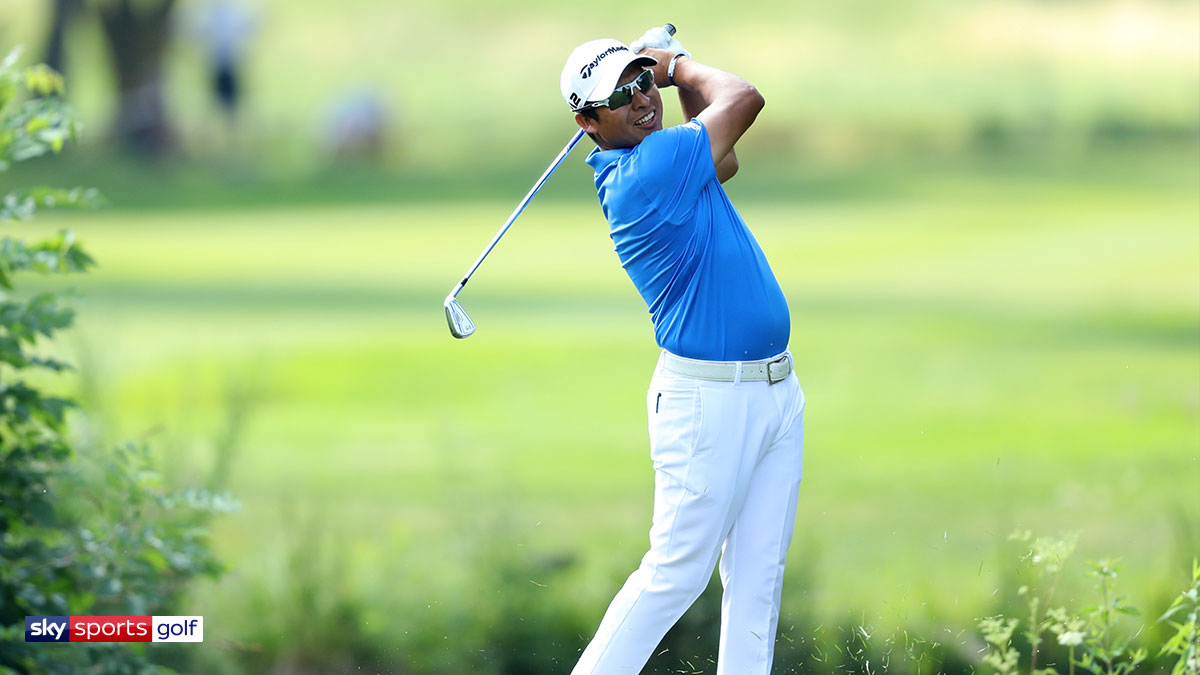 Golfer Andrés Romero playing at the 2017 BMW International Open