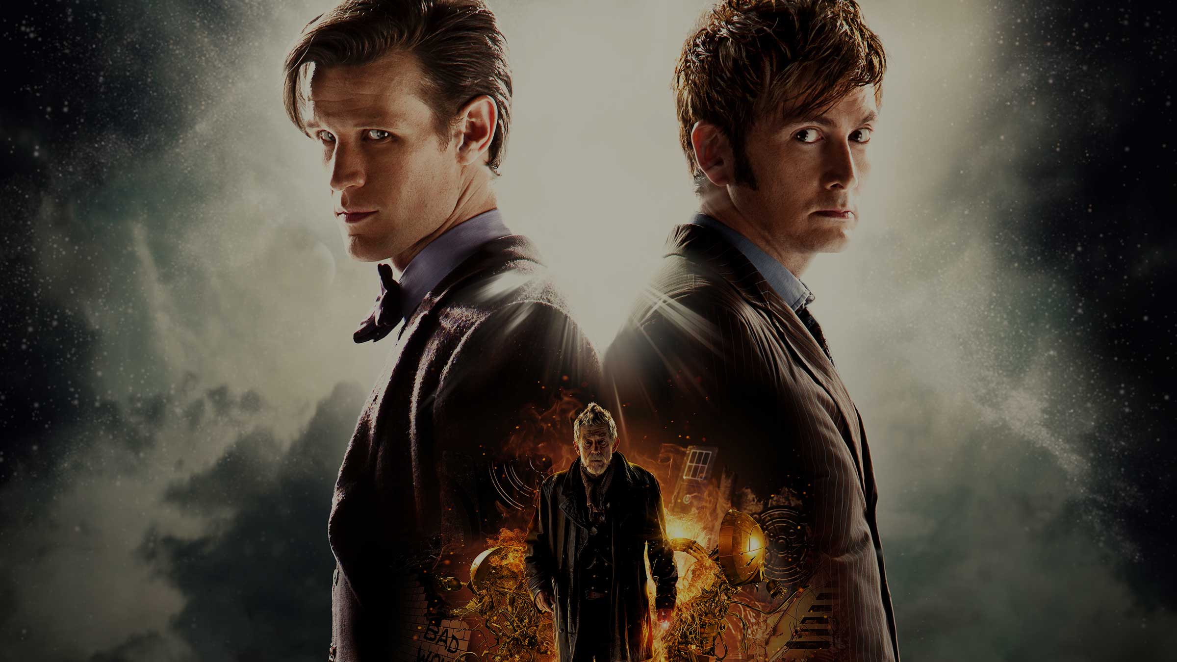 Matt Smith and David Tennant in Doctor Who
