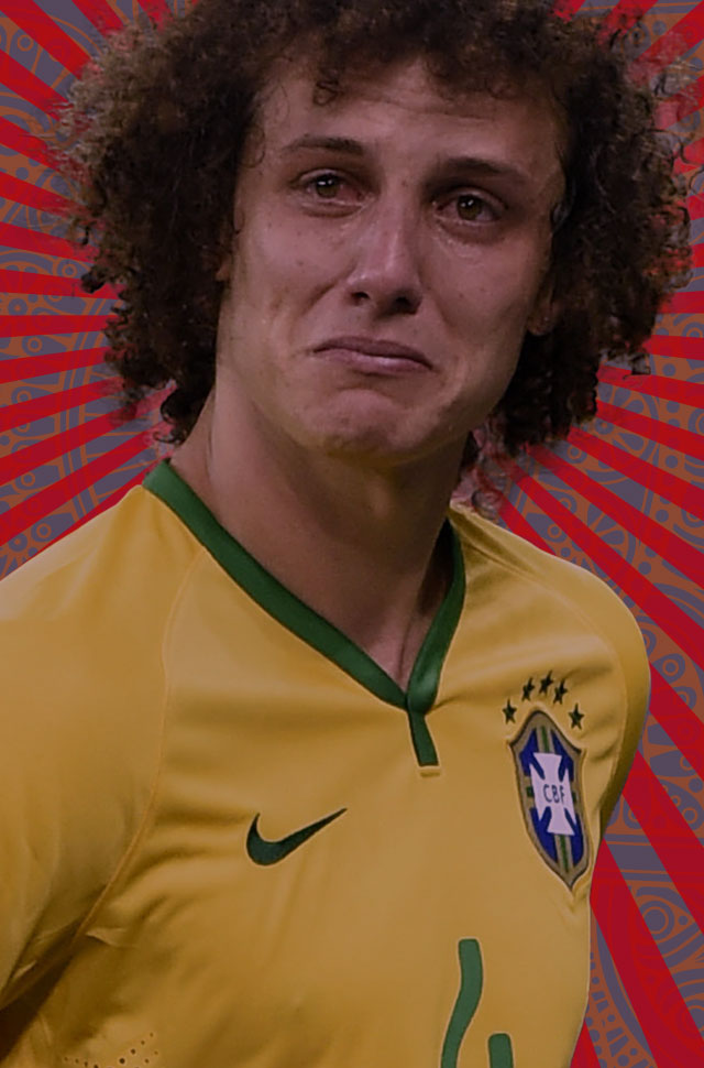 David Luiz crying