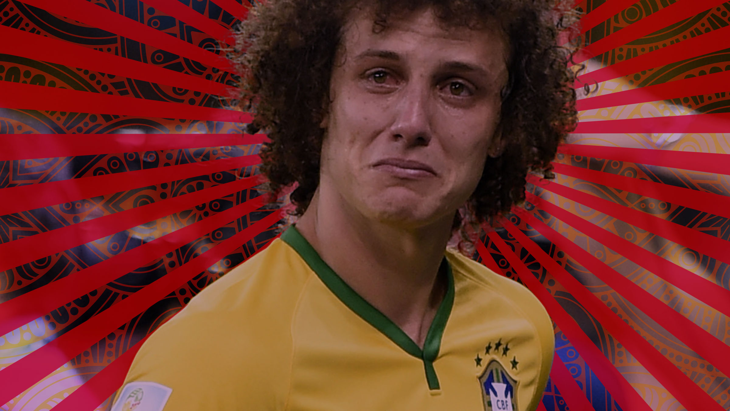 David Luiz crying