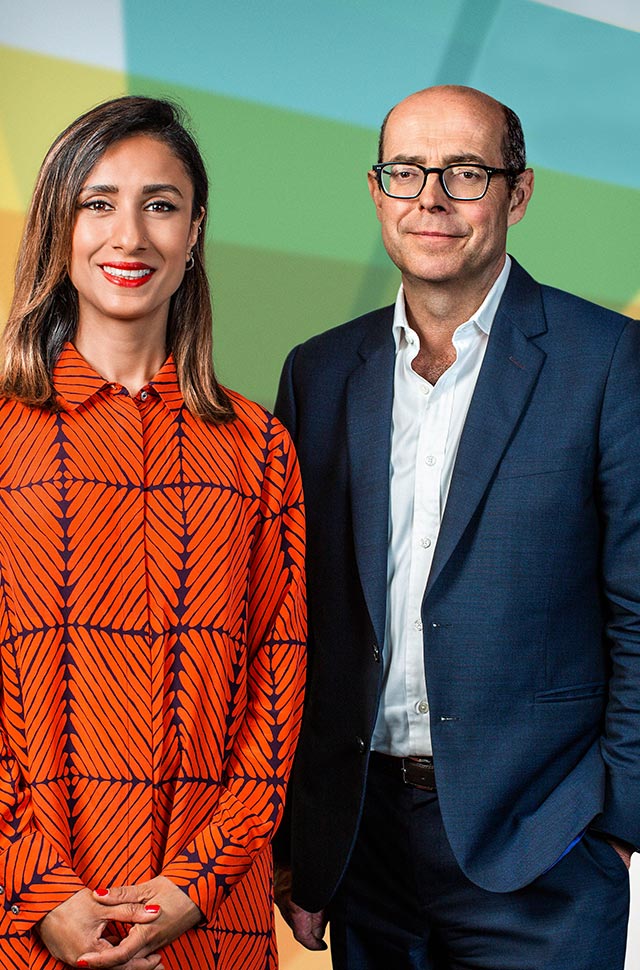 Anita Rani and Nick Robinson