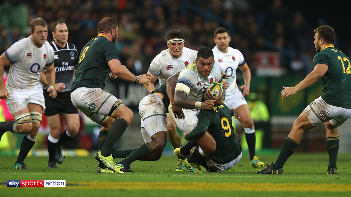 South Africa playing England in their rugby union Test series held in summer 2018