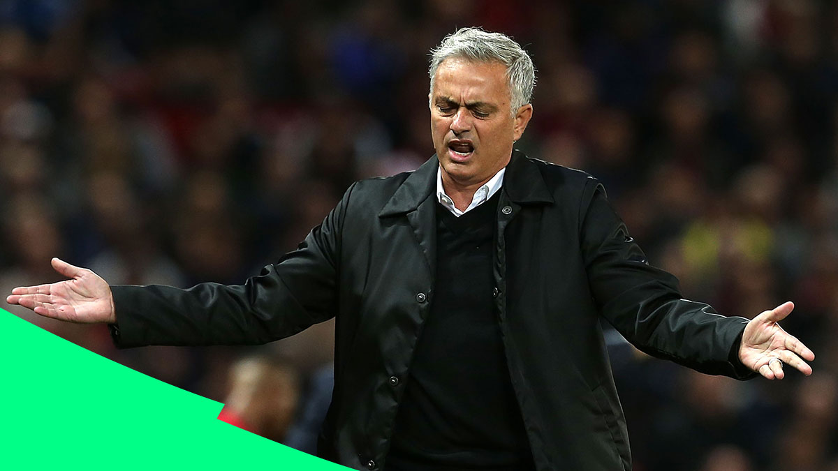José frustrated during loss to Tottenham at Old Trafford