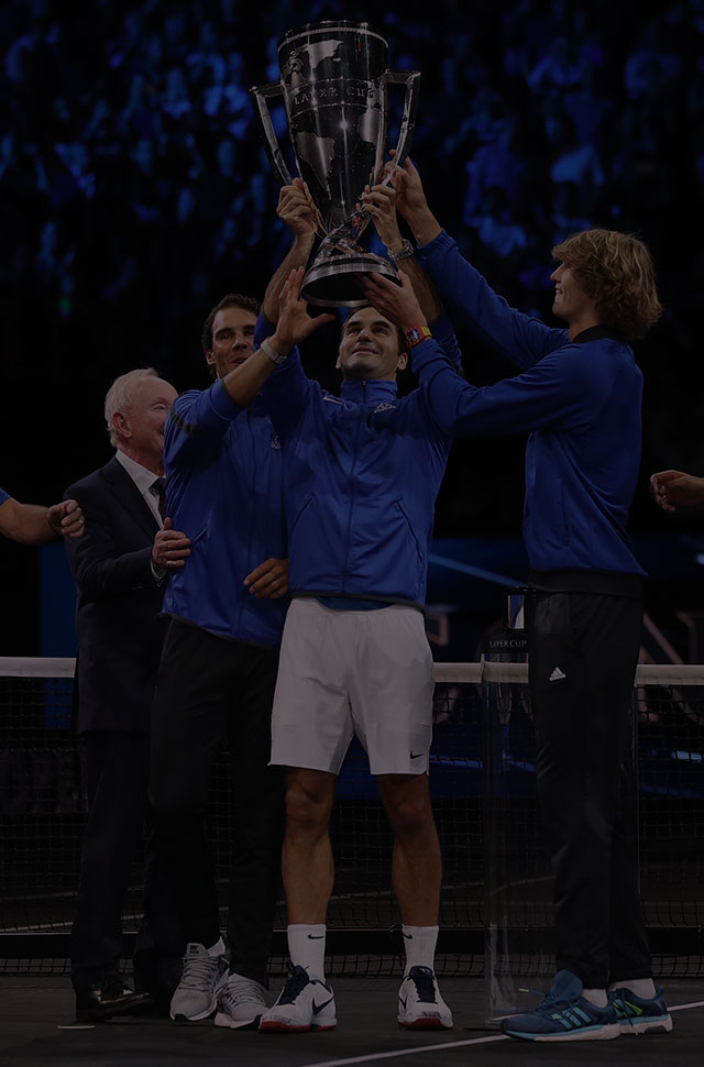 Team Europe winning the 2017 Laver Cup