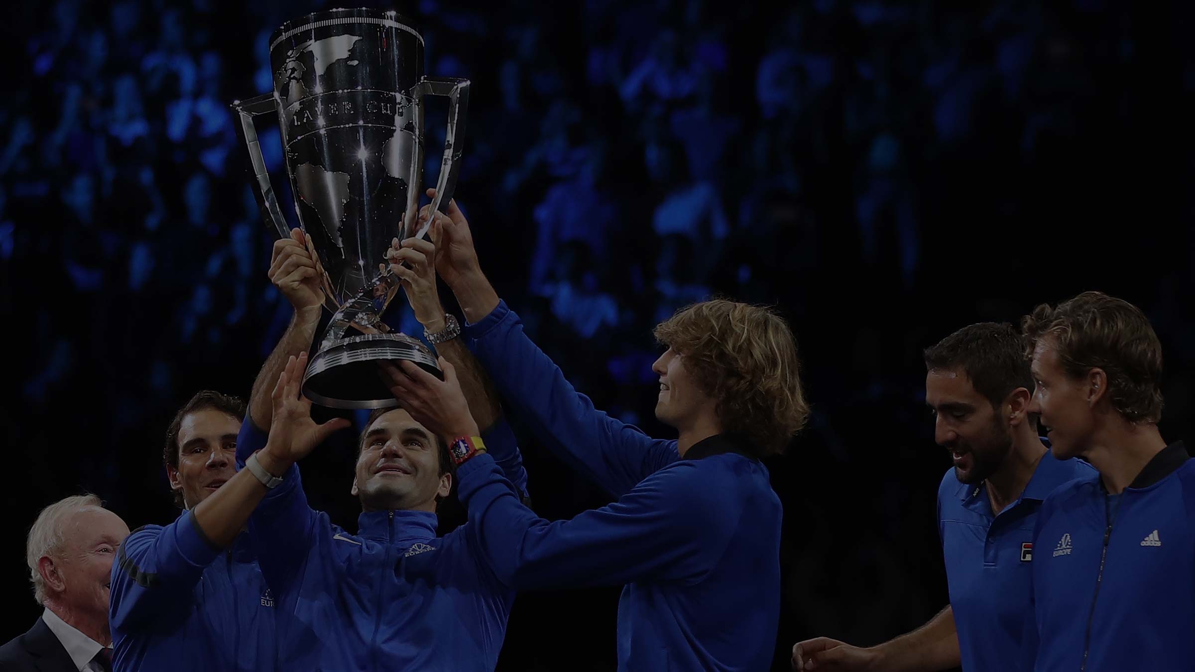 Team Europe winning the 2017 Laver Cup