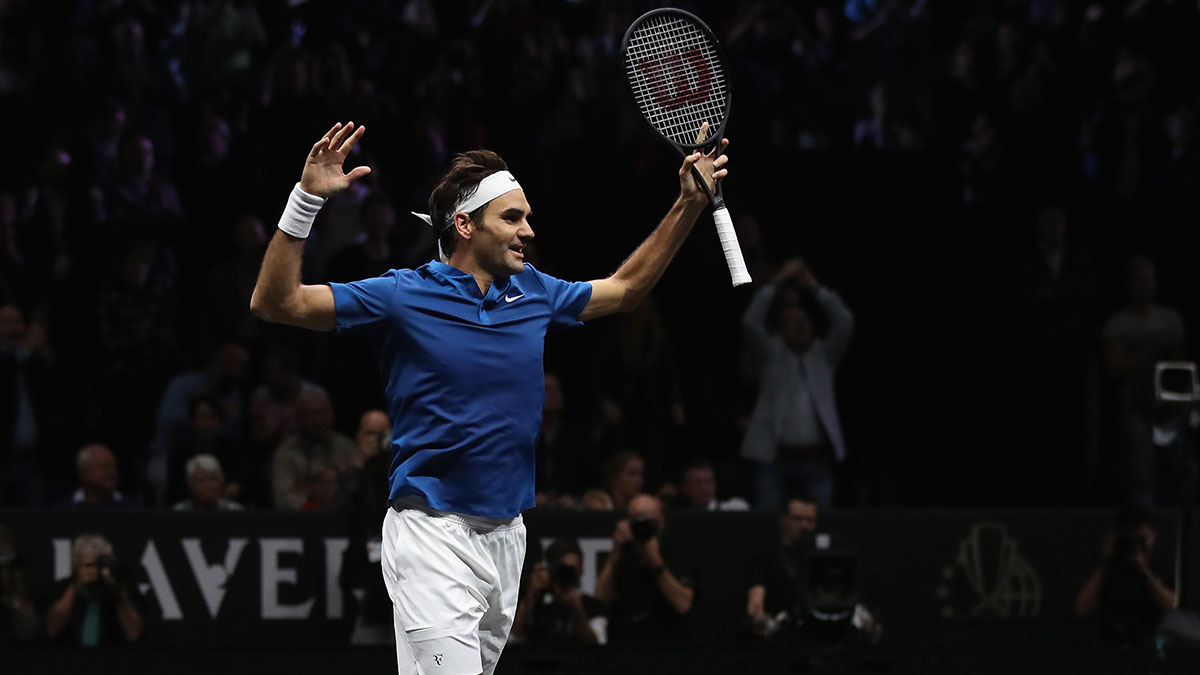 Roger Federer in the 2017 Laver Cup