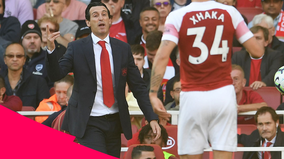 Arsenal manager Unai Emery during his team’s 2-0 win over Watford in the Premier League